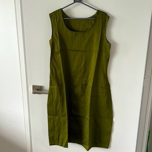 Dark Green Cotton dress